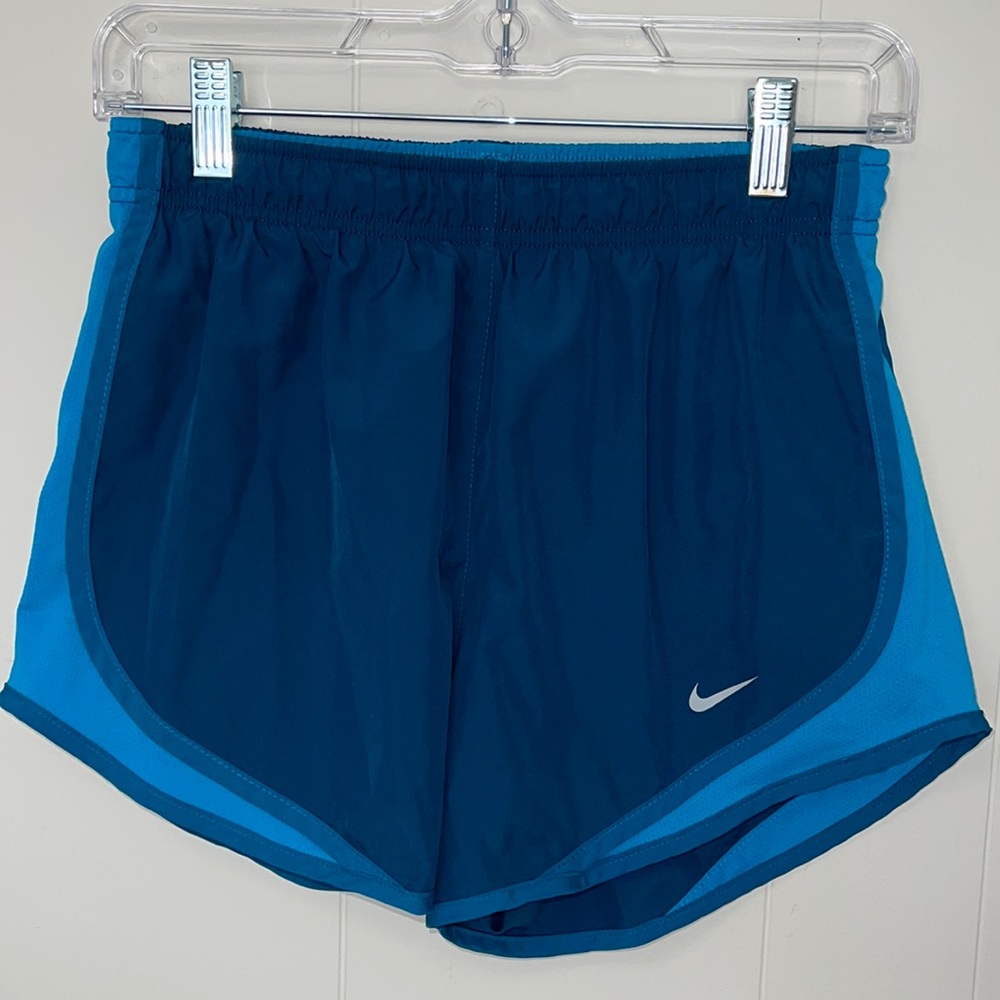 Nike Drifit Lined Running Shorts Size Small Women’s Blue Teal